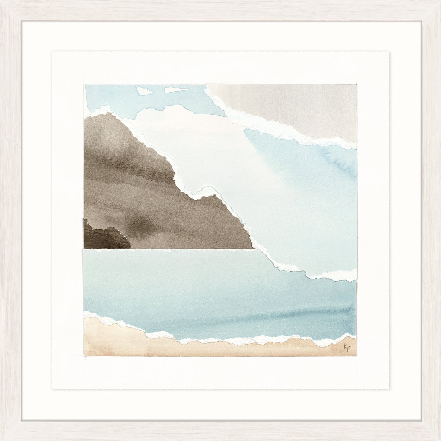 Watercolour Vista V framed art print