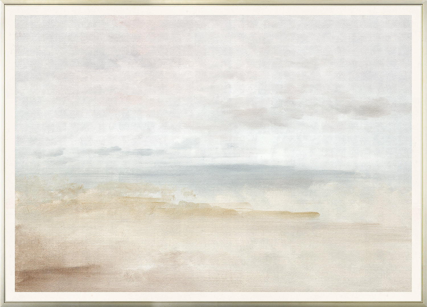 Pastel Sea View II wall art featuring soft pastel colors and abstract ocean scenery