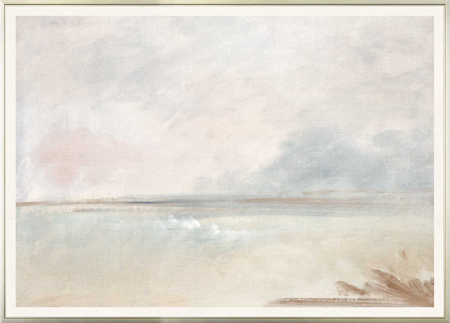 Pastel Sea View IV wall art featuring soft pastel colors and abstract ocean scene.