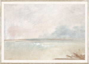 Pastel Sea View Iv framed art print