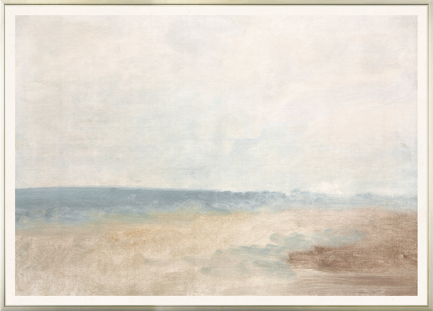 Pastel Sea View V wall art featuring soft pastel colors and abstract ocean landscape.