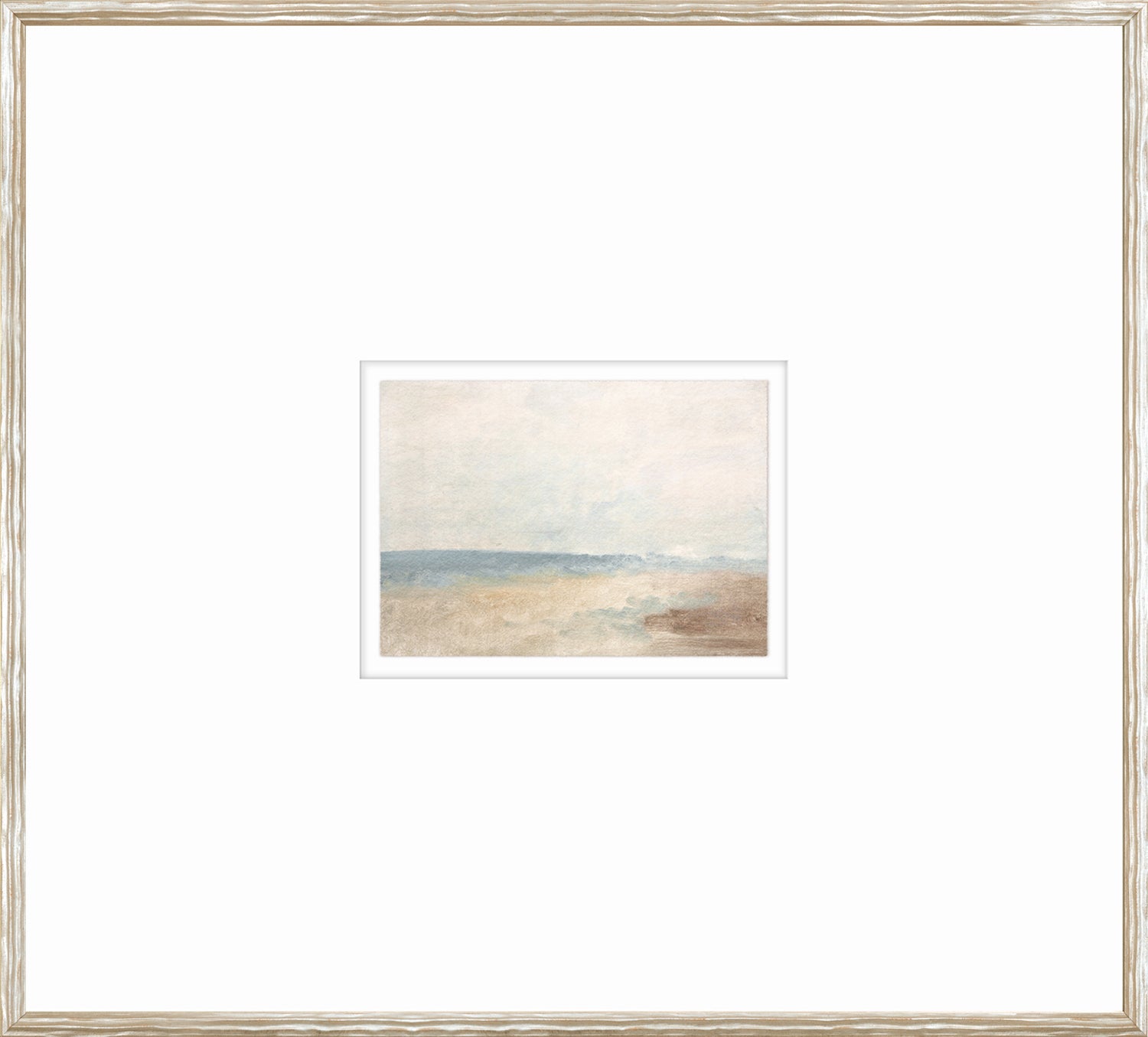 Pastel Sea View V framed art print