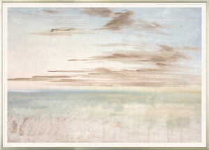 Pastel Sea View VI wall art featuring soft pastel colors and abstract ocean landscape.