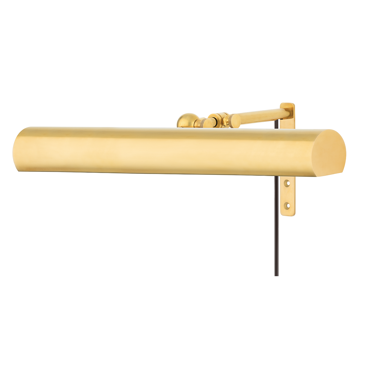 Vernon Picture Light 16" in aged brass — a Hudson Valley picture light for gallery walls and reading nooks at Laurie Yapp Home.