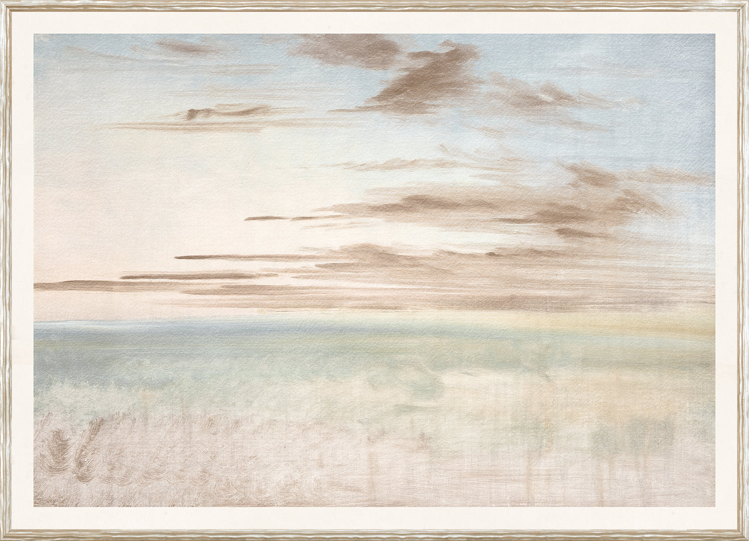 Pastel Sea View Vi framed art print