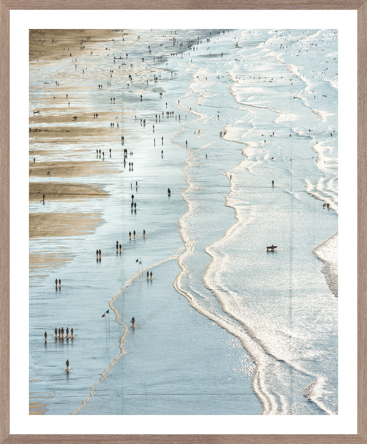 Playa De Zarautz framed art print