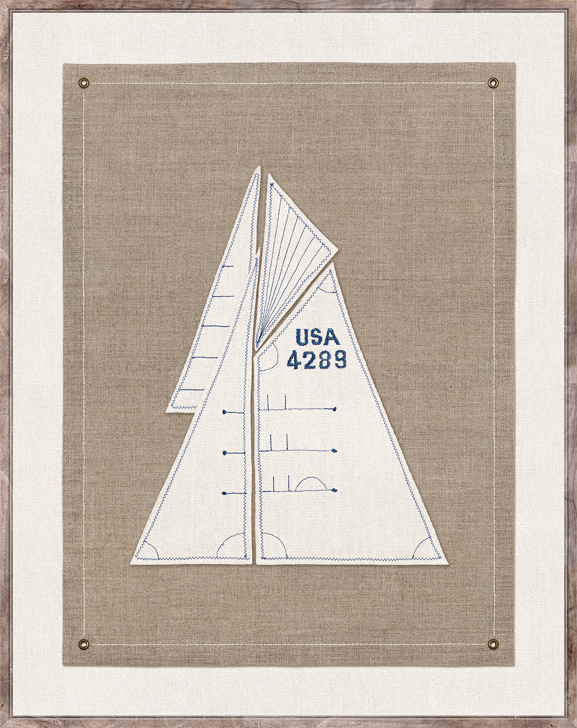 Set Sail I — still life fine art print shown from another angle