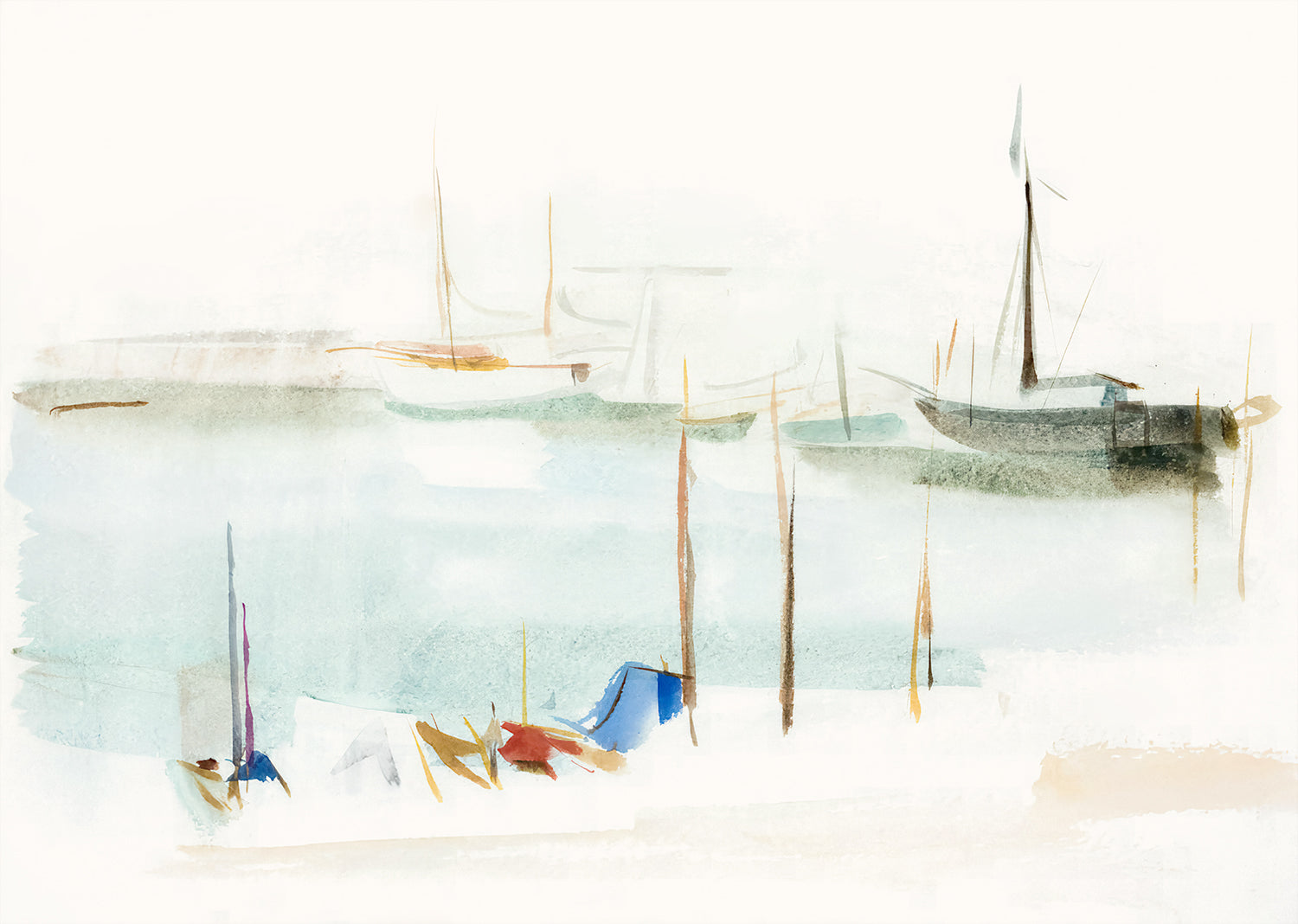 Marina View III wall art