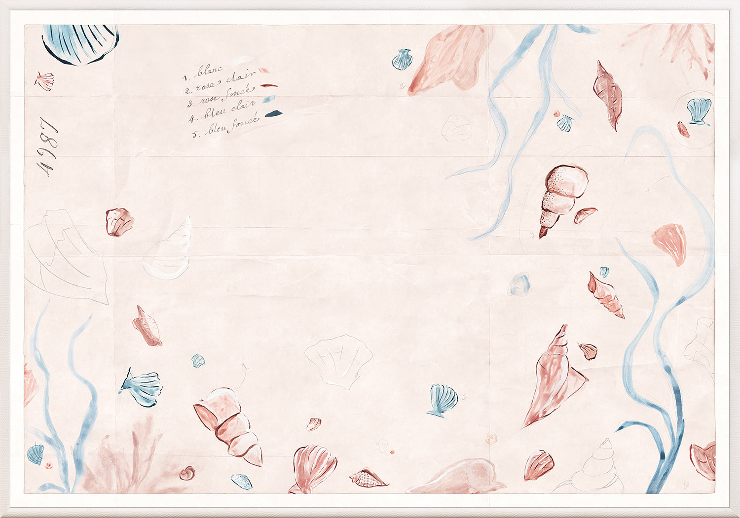 De la Mer, Blush, Large — Celadon Art at Laurie Yapp Home.