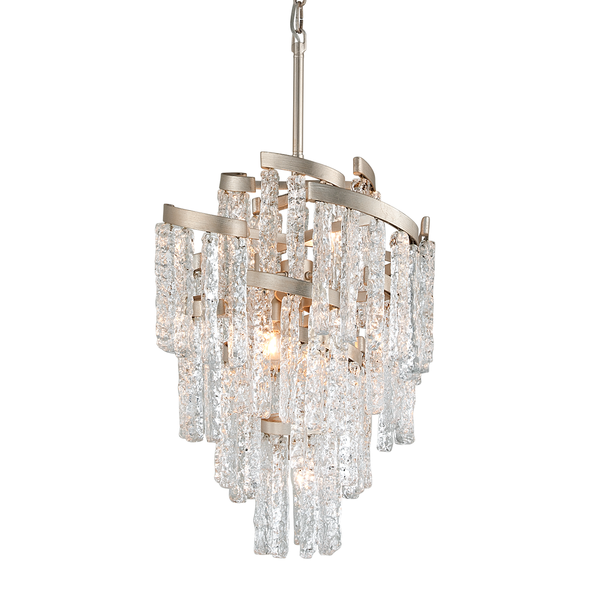 Mont Blanc Chandelier 18.25" — a Corbett chandelier for dining rooms, entries, and living rooms at Laurie Yapp Home.