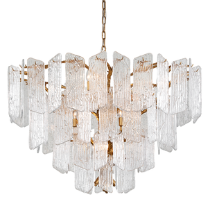 Piemonte Chandelier 43.5" — a Corbett chandelier for dining rooms, entries, and living rooms at Laurie Yapp Home.