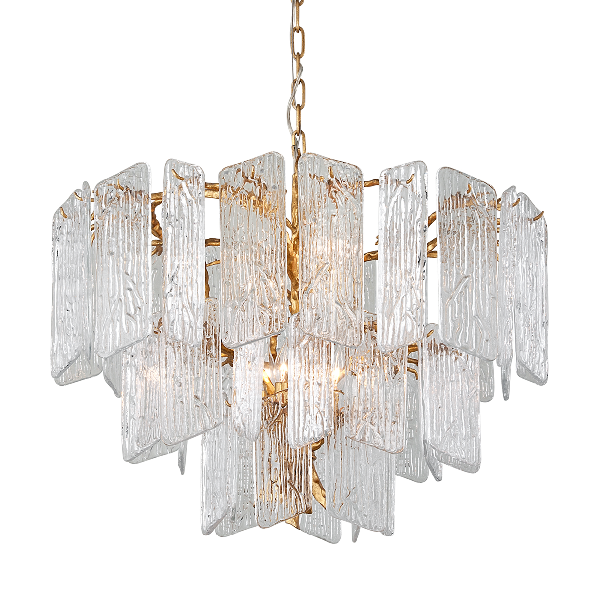 Piemonte Chandelier 32" — a Corbett chandelier for dining rooms, entries, and living rooms at Laurie Yapp Home.