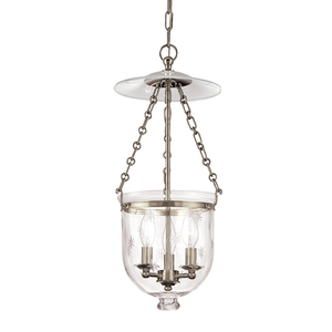 Hampton Pendant 10.25" x 20.75" shown from a second angle to highlight the shade shape and metal detail.