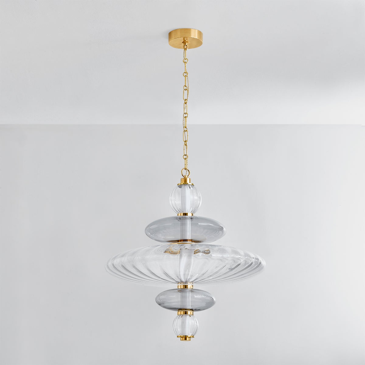 Williams Pendant 24.75" in aged brass — a Hudson Valley pendant for kitchens, entries, and dining rooms at Laurie Yapp Home.