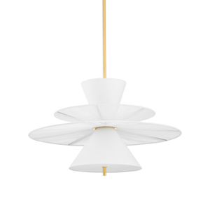 Esperance Pendant in aged brass — a Hudson Valley pendant for kitchens, entries, and dining rooms at Laurie Yapp Home.