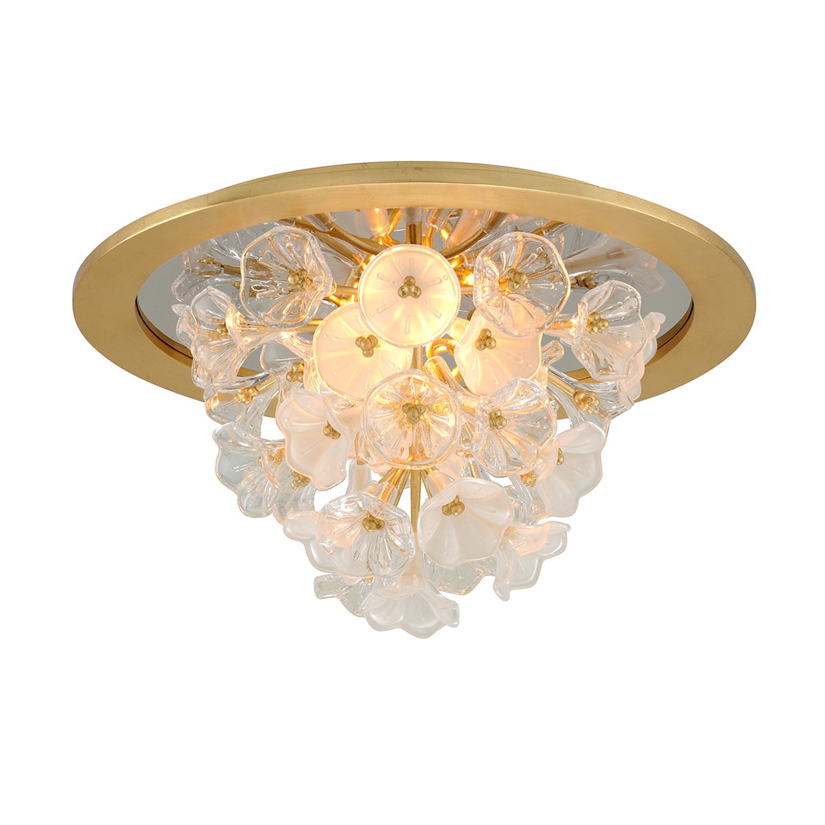 Jasmine Flush Mount — a Corbett flush mount for hallways, bedrooms, and entryways at Laurie Yapp Home.