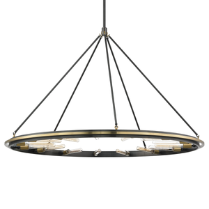 Chambers Chandelier 58.25" shown from a second angle to highlight the frame, arms, and shade detail.