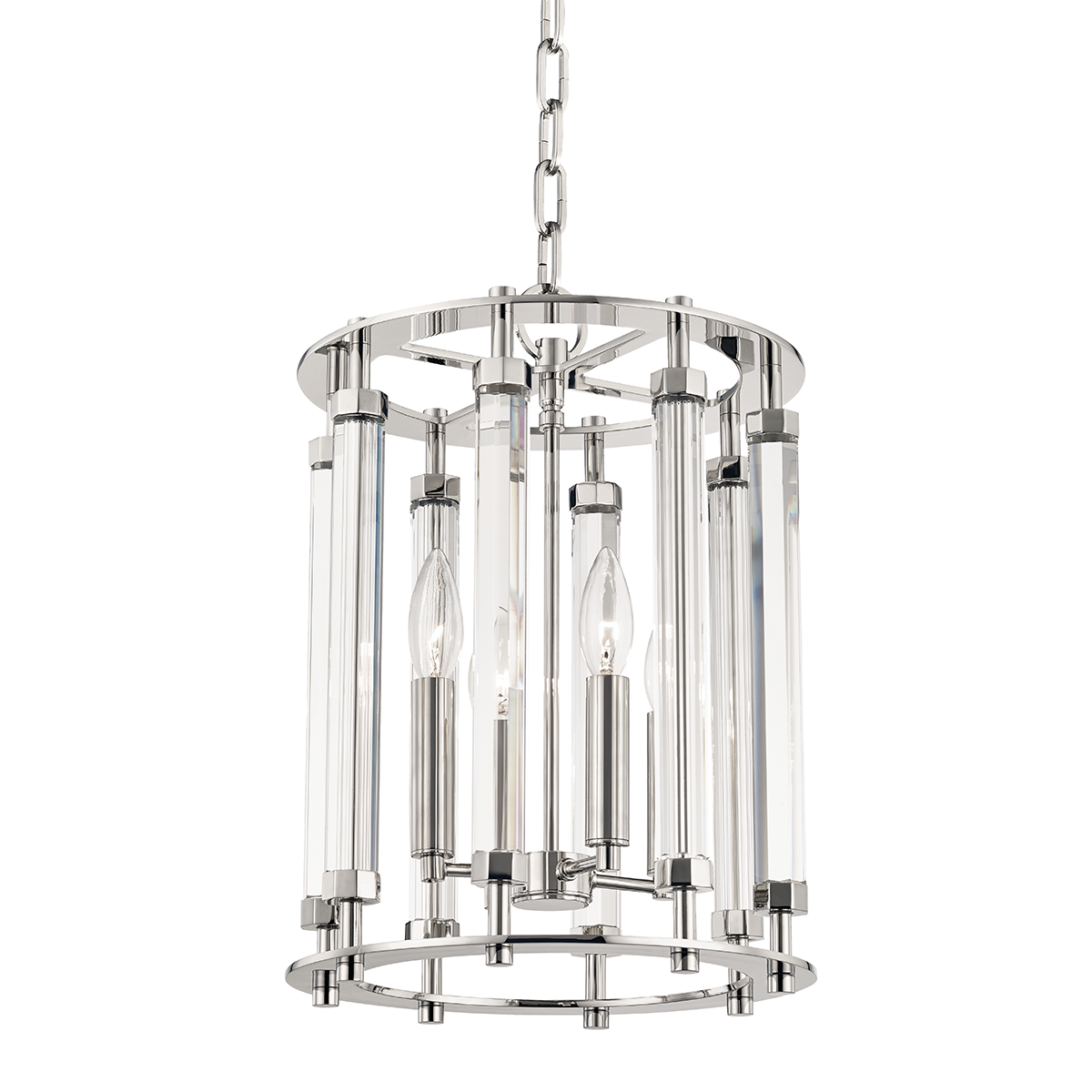Haddon Lantern 12" in aged brass — a Hudson Valley lantern for entries, foyers, and covered porches at Laurie Yapp Home.