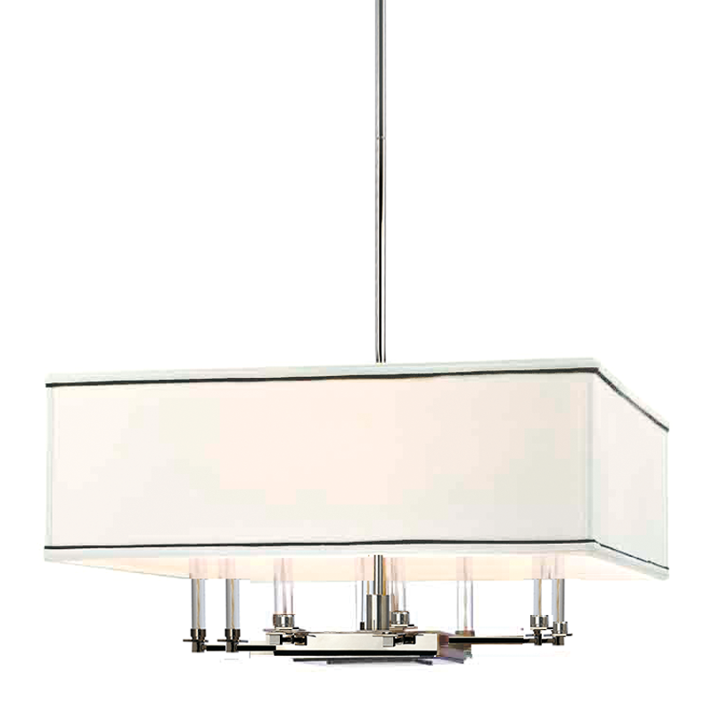 Collins Chandelier in polished nickel — a Hudson Valley chandelier for dining rooms, entries, and living rooms at Laurie Yapp Home.