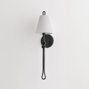 Alburgh Wall Sconce shown from the front to reveal the arm curve and shade silhouette.