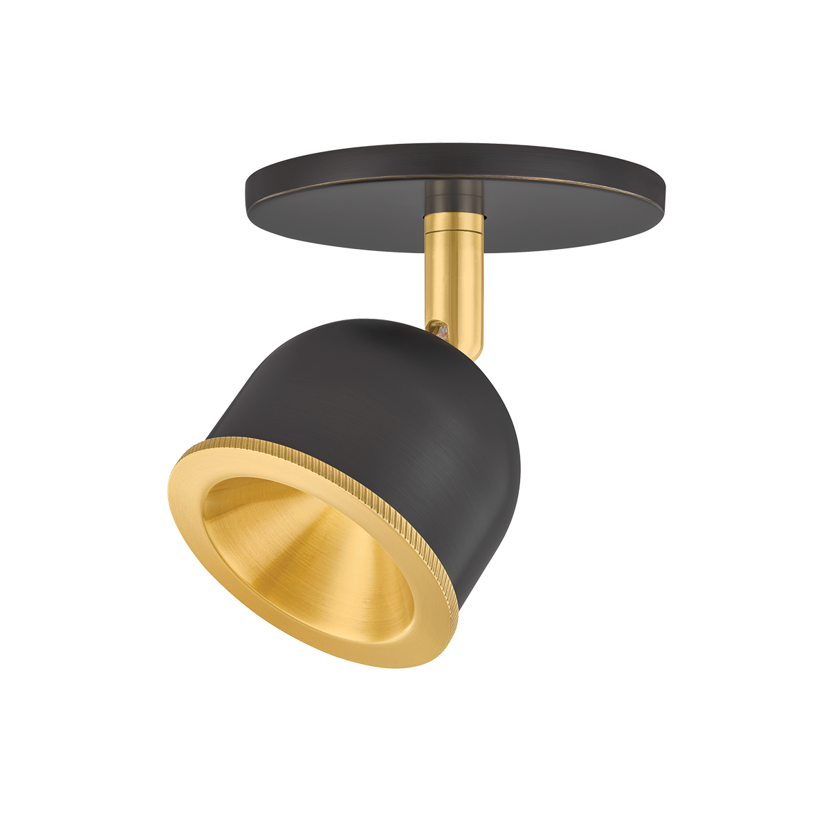 Tuthill Flush Mount in aged brass — a Hudson Valley flush mount for hallways, bedrooms, and entryways at Laurie Yapp Home.