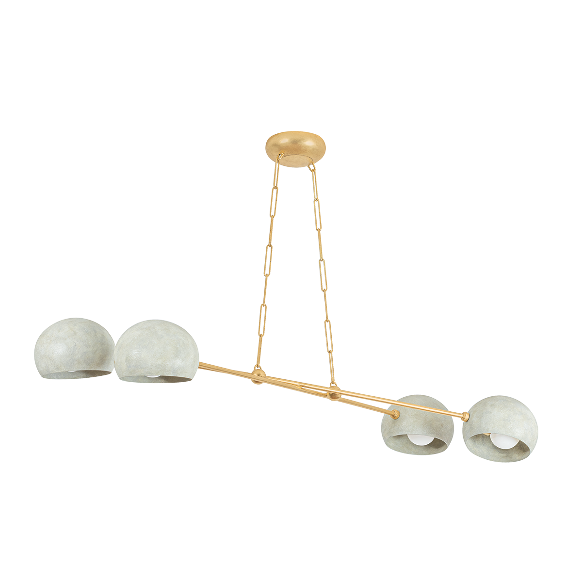 Turner Chandelier 52" — a Hudson Valley chandelier for dining rooms, entries, and living rooms at Laurie Yapp Home.