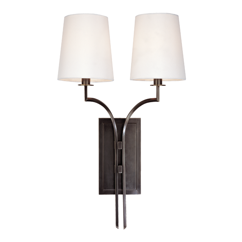 Glenford Wall Sconce 13" in aged brass — a Hudson Valley wall sconce for bathrooms, hallways, and living rooms at Laurie Yapp Home.