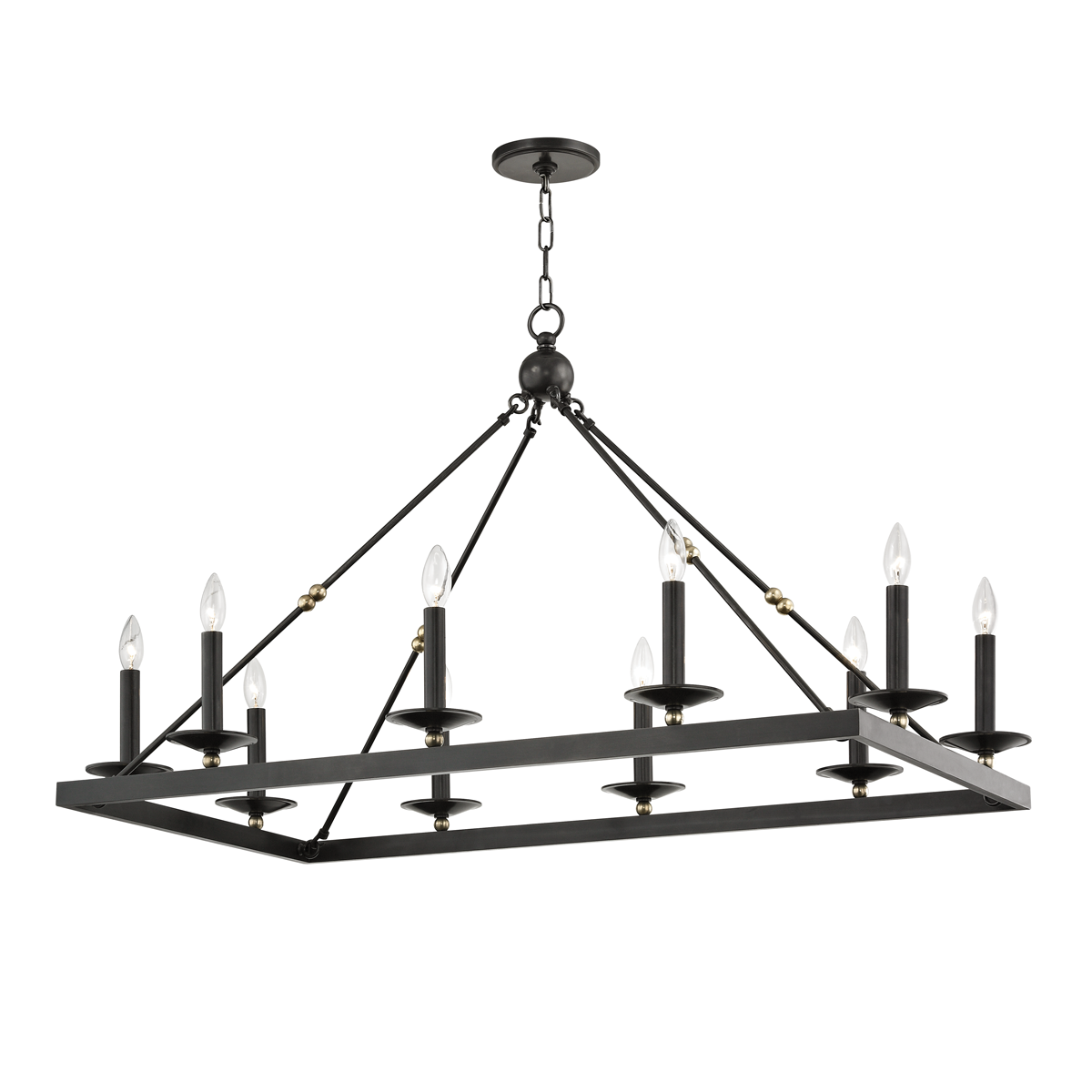 Allendale Linear shown from a second angle to highlight the extended frame and shade array.