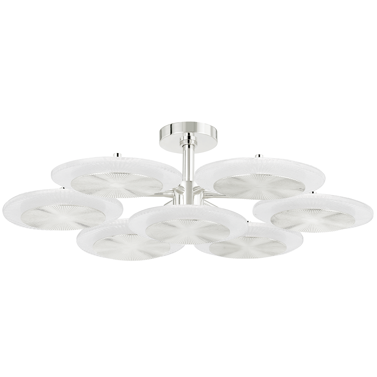 Topaz Semi Flush 37.75" — a Corbett flush mount for hallways, bedrooms, and entryways at Laurie Yapp Home.