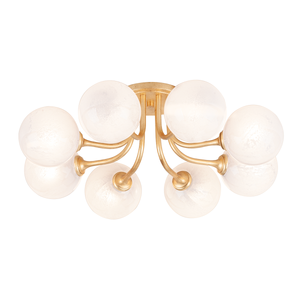Onyx Semi Flush — a Corbett flush mount for hallways, bedrooms, and entryways at Laurie Yapp Home.
