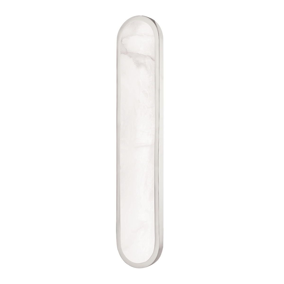 Manhasset Wall Sconce 5.75" x 28" in polished nickel shown from a second angle to highlight the arm curve and shade silhouette.