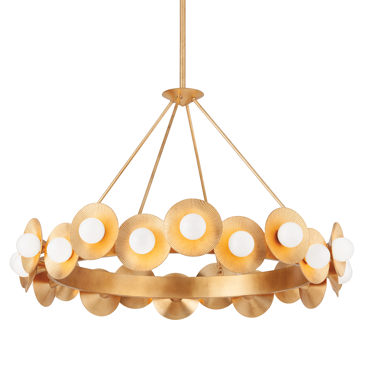 Emerald Chandelier 44.5" — a Corbett chandelier for dining rooms, entries, and living rooms at Laurie Yapp Home.