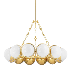 Althea Chandelier 43" — a Corbett chandelier for dining rooms, entries, and living rooms at Laurie Yapp Home.