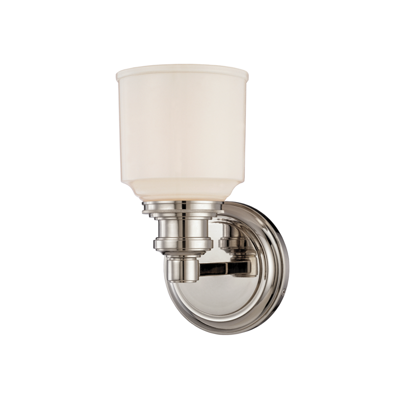 Windham Bath And Vanity 5.25" in polished nickel — a Hudson Valley bath and vanity for bathrooms and powder rooms at Laurie Yapp Home.