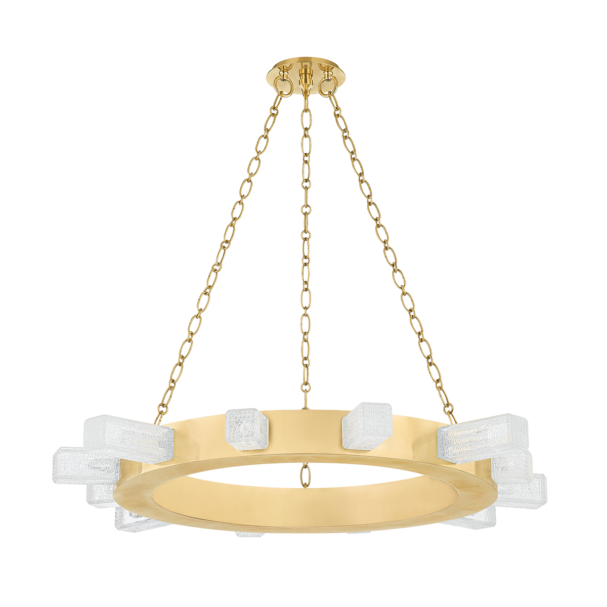 Citrine Chandelier 36" — a Corbett chandelier for dining rooms, entries, and living rooms at Laurie Yapp Home.