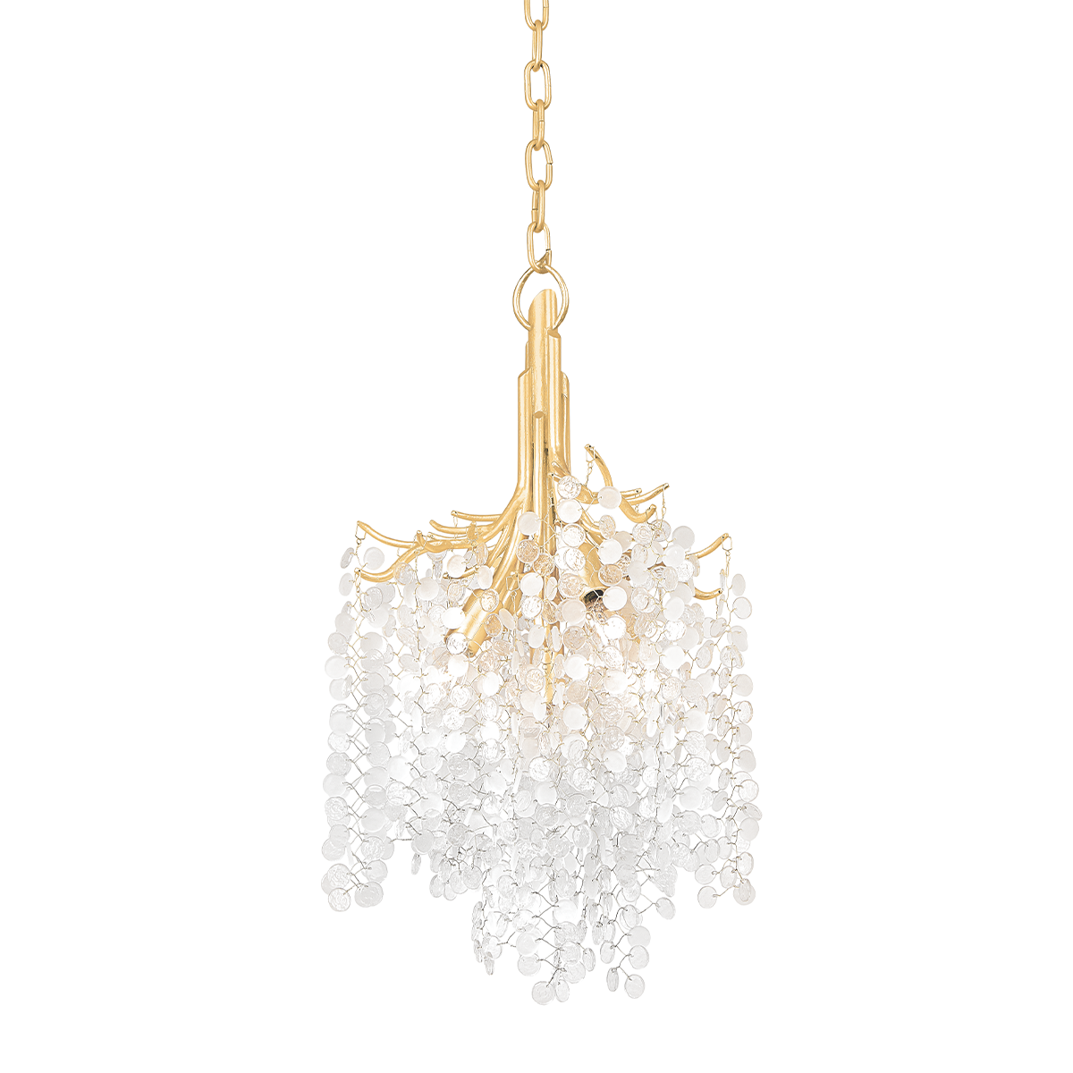 Genoa Chandelier 14.5" — a Corbett chandelier for dining rooms, entries, and living rooms at Laurie Yapp Home.