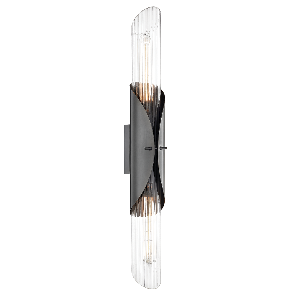 Lefferts Wall Sconce in Aged Brass shown from a second angle to highlight the arm curve and shade silhouette.