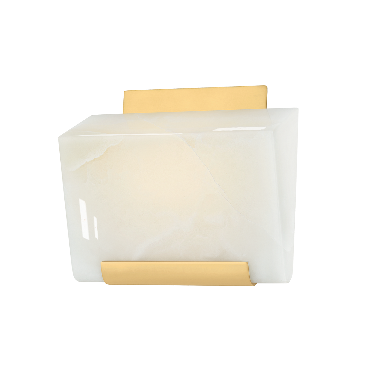 Fairfield Wall Sconce in aged brass — a Hudson Valley wall sconce for bathrooms, hallways, and living rooms at Laurie Yapp Home.