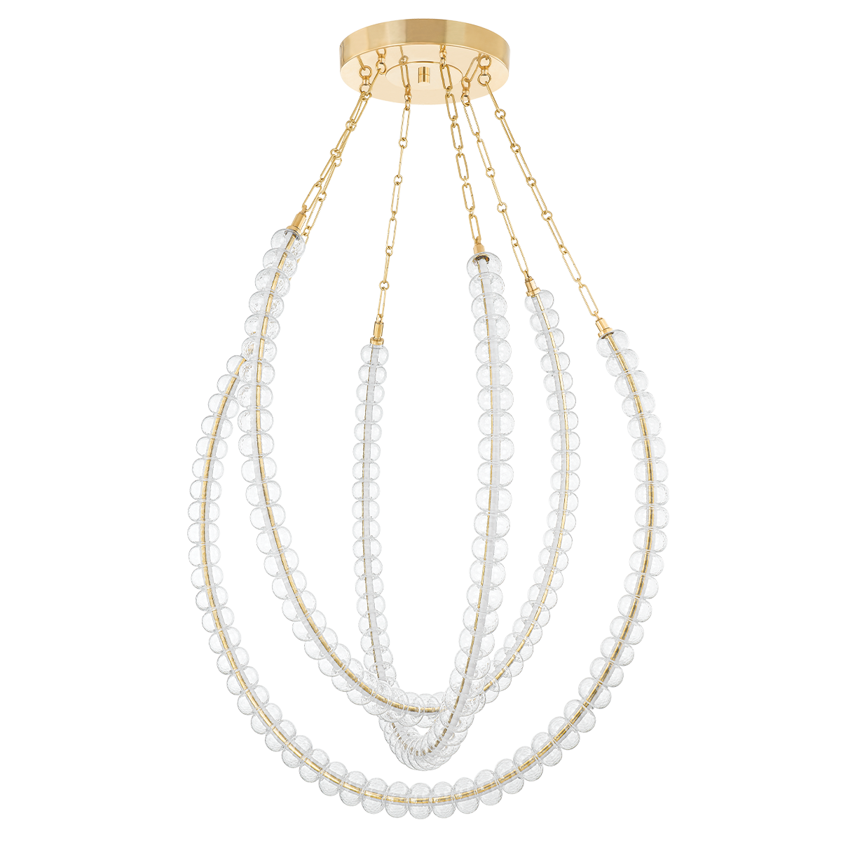 Celeste Chandelier 48.25" — a Corbett chandelier for dining rooms, entries, and living rooms at Laurie Yapp Home.