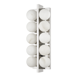 Emille Wall Sconce 6.75" x 18.25" — a Corbett wall sconce for bathrooms, hallways, and living rooms at Laurie Yapp Home.