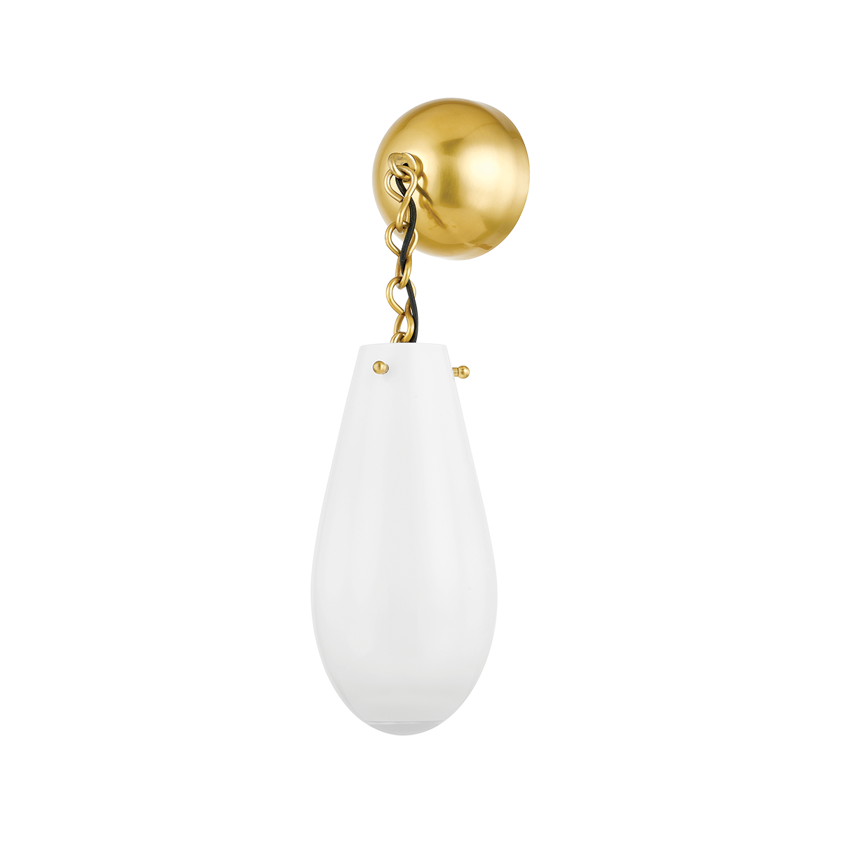 Clarkstown Wall Sconce in aged brass — a Hudson Valley wall sconce for bathrooms, hallways, and living rooms at Laurie Yapp Home.