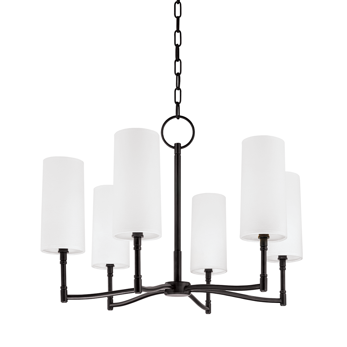 Dillon Chandelier 25" in aged brass — a Hudson Valley chandelier for dining rooms, entries, and living rooms at Laurie Yapp Home.