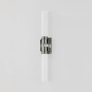 Close-up of the Glen Oaks Wall Sconce showing the arm curve and shade silhouette.