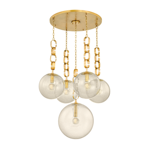 Nessa Chandelier — a Corbett chandelier for dining rooms, entries, and living rooms at Laurie Yapp Home.