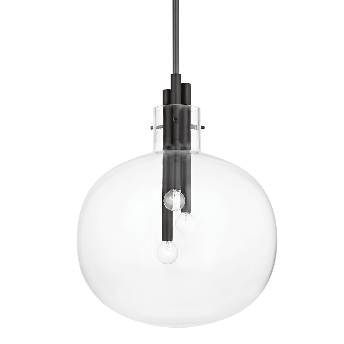Hempstead Pendant 18.25" in aged brass — a Hudson Valley pendant for kitchens, entries, and dining rooms at Laurie Yapp Home.