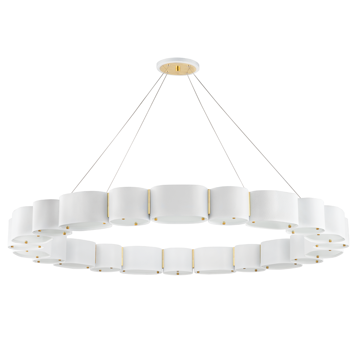 Opal Chandelier 50" shown from a second angle to highlight the frame, arms, and shade detail.
