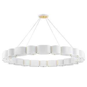 Opal Chandelier 50" shown from a second angle to highlight the frame, arms, and shade detail.