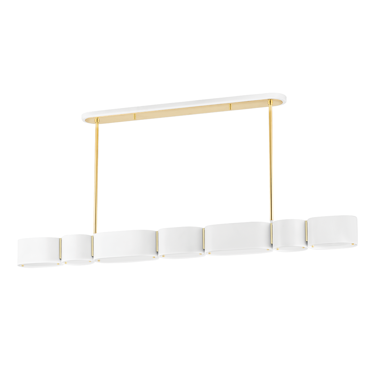 Opal Linear — a Corbett linear for dining rooms, kitchen islands, and long consoles at Laurie Yapp Home.