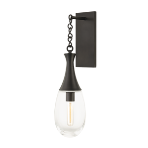 Southold Wall Sconce shown from a second angle to highlight the arm curve and shade silhouette.