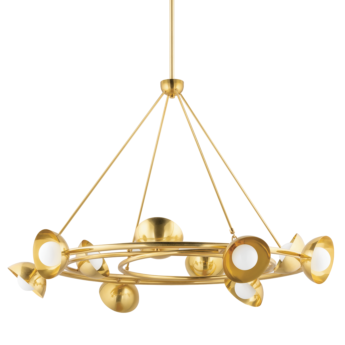 Oraibi Chandelier 54" — a Corbett chandelier for dining rooms, entries, and living rooms at Laurie Yapp Home.